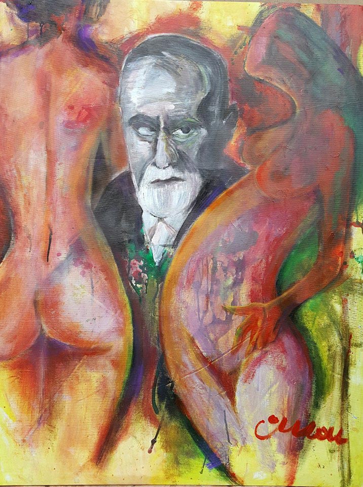 Erotiq Freud - Contemporary Art Painting - Florin Coman